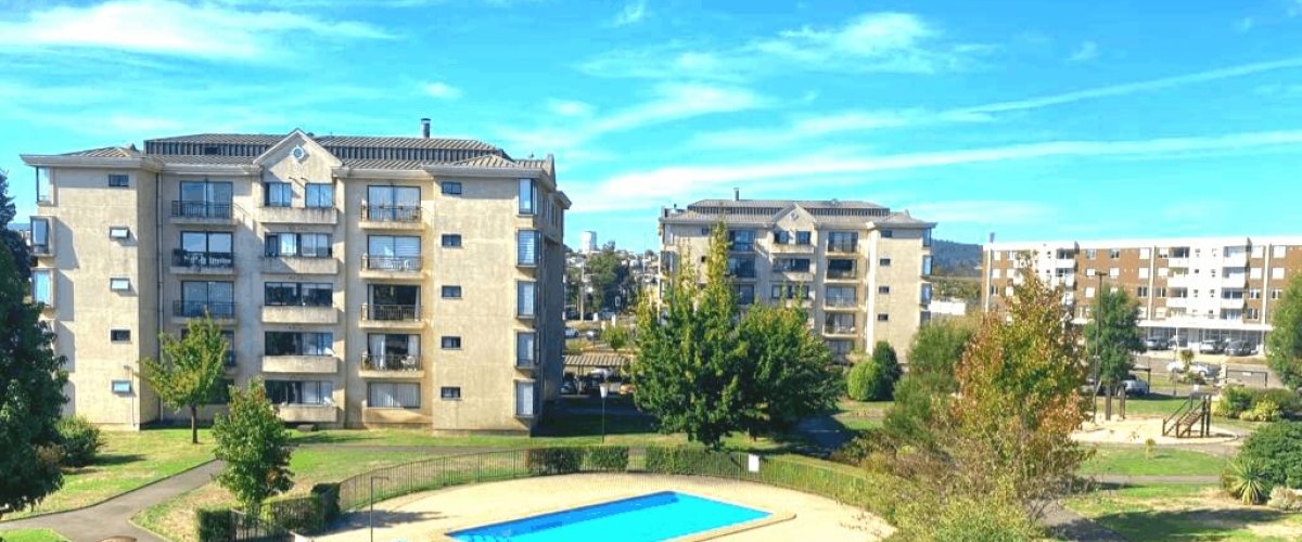 Vista panorámica - Departamento en Venta. Condominio Altos de Apoquindo, Temuco
